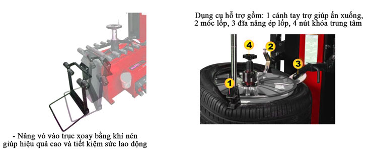 Máy ra vào vỏ xe VIMET VM-1239