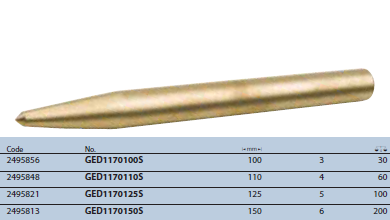 Đột dấu hình trụ dài 3mm Gedore GED1170100S