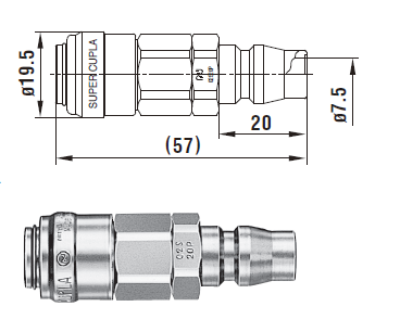 Khớp nối nhanh 02S20P