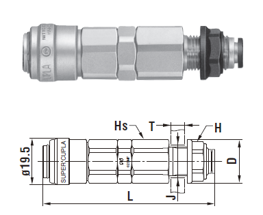 Khớp nối nhanh nitto 02SCB-6
