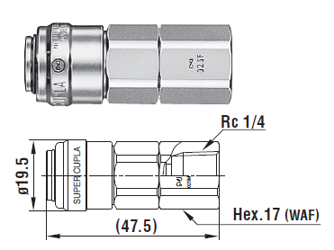 Khớp nối nhanh nitto 02SF