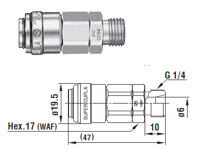Khớp nối nhanh nitto 02SMF