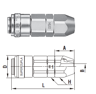 Khớp nối nitto 02SN