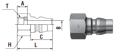 Khớp nối nhanh nitto 20PFF
