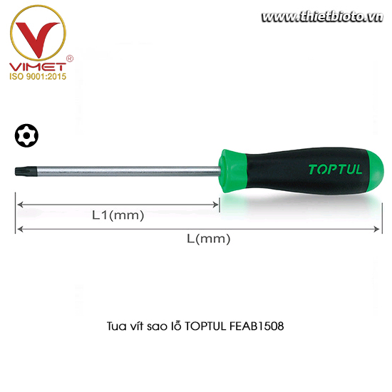 Tua vít sao lỗ TOPTUL FEAB1508