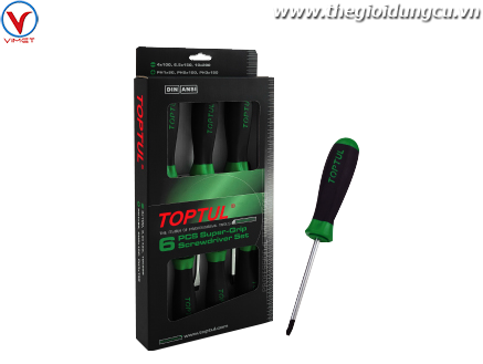 Bộ tua vít chống trượt 6 chi tiết Toptul GAAE0611