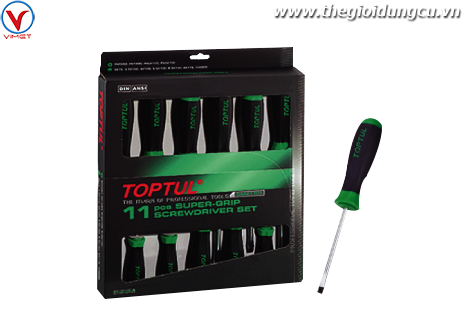 Bộ tua vít chống trượt 11 chi tiết Toptul GAAE1101