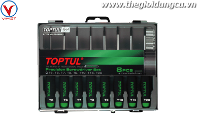 Bộ tua vít đầu sao 8 chi tiết Toptul GAAW0801