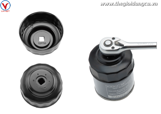 Cảo lọc dầu 75-77mm 15 cạnh TOPTUL JDAH7715