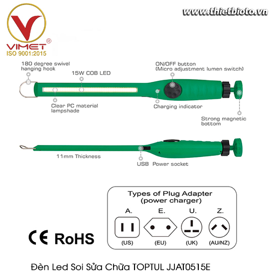 Đèn led soi sửa chữa TOPTUL JJAT0515E