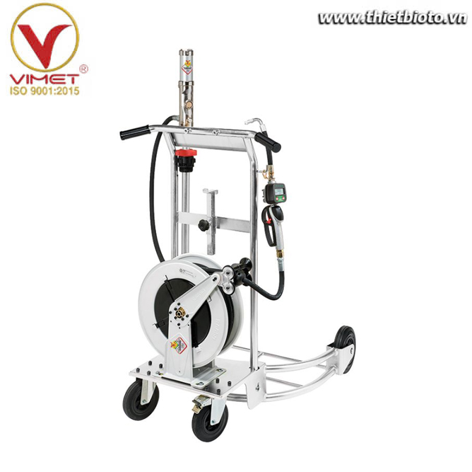 Trụ bơm nhớt di động có đồng hồ đo lưu lượng 18 lít/phút Raasm 37099