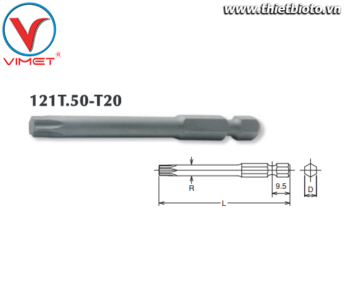 Đầu tuýp lục giác T20 Koken 121T.50-T20