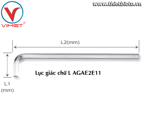 Lục giác chữ L (dài) 2.5mm TOPTUL AGAE2E11