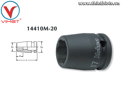 Đầu tuýp sao 20mm Koken 14410M-20